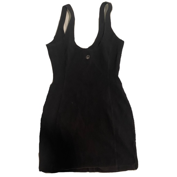 Aesthetic Black Button Dress - Picture 2 of 2